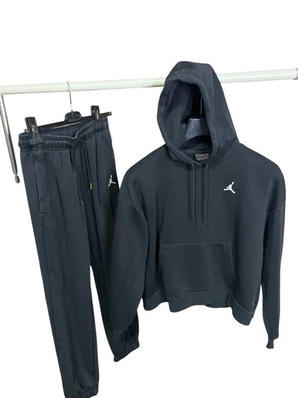 Jordan Black Hoodie And Joggers Set #M
